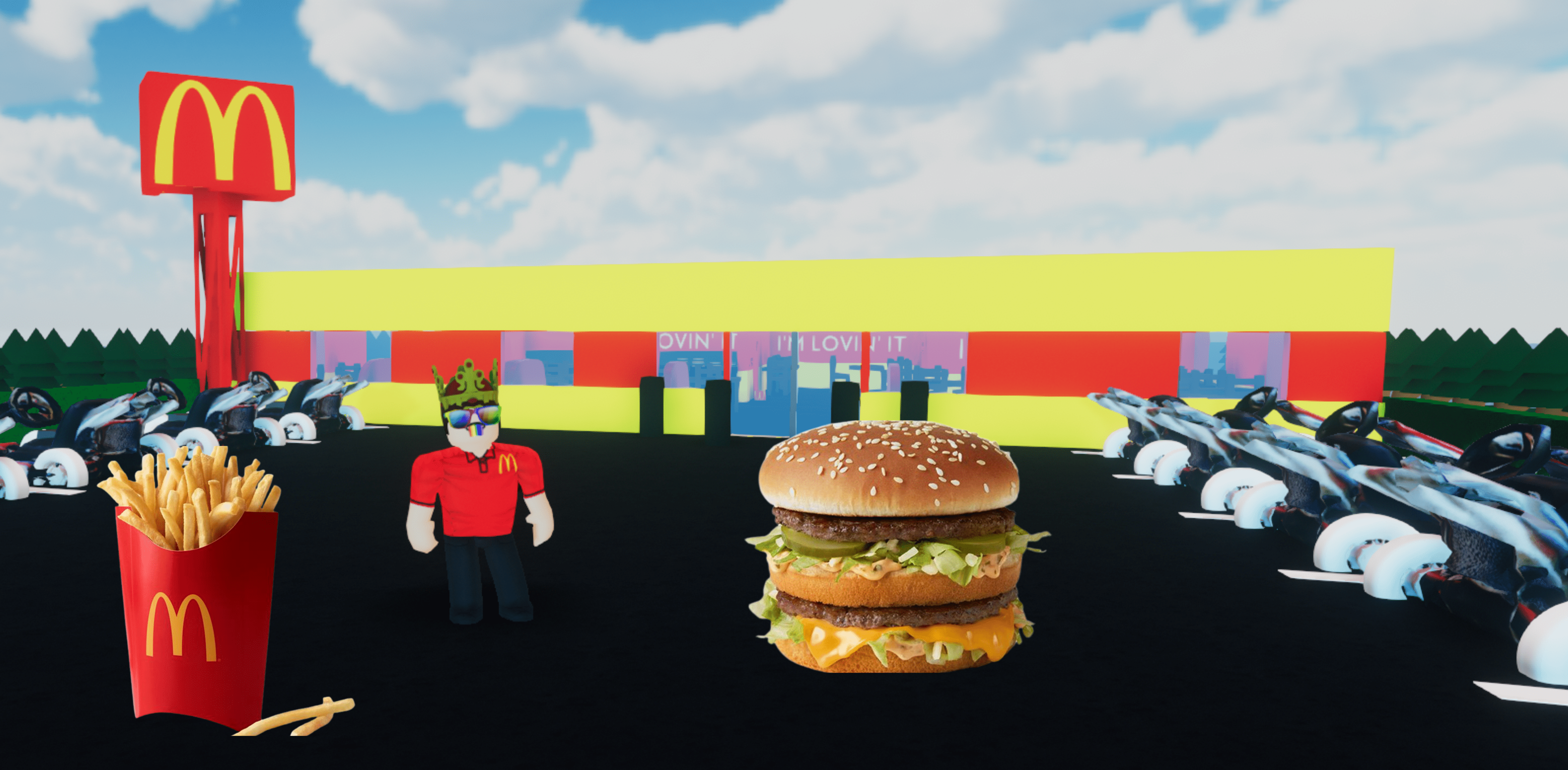 BrickDonald's (Drive-thru and car/planes)