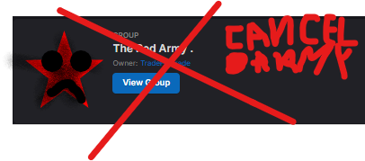 DONT JOIN RED ARMY!! logo