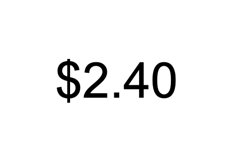 2 dollars 40 cents logo