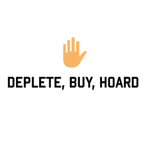 Deplete, Buy, Hoard logo