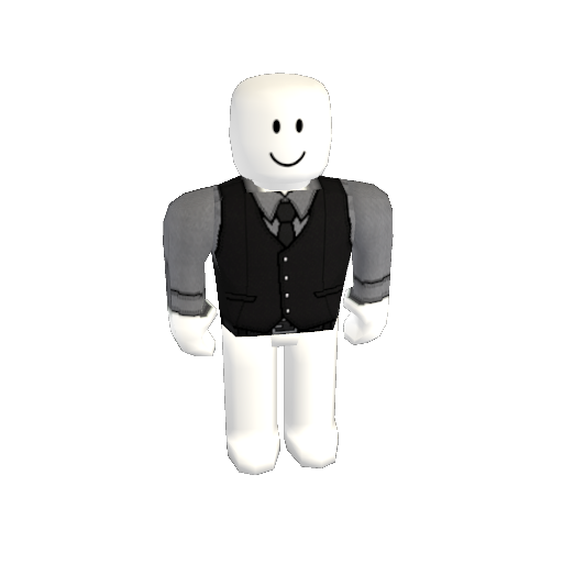 Grey Dress Shirt w/ Black Vest