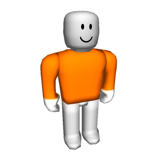 Orange Shirt W White Gloves