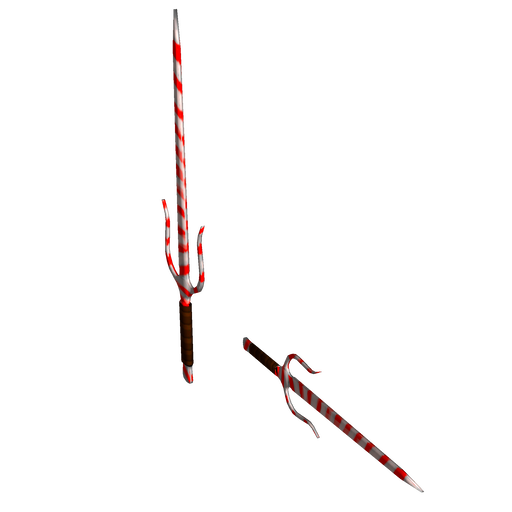 Dual Candy Cane Sais
