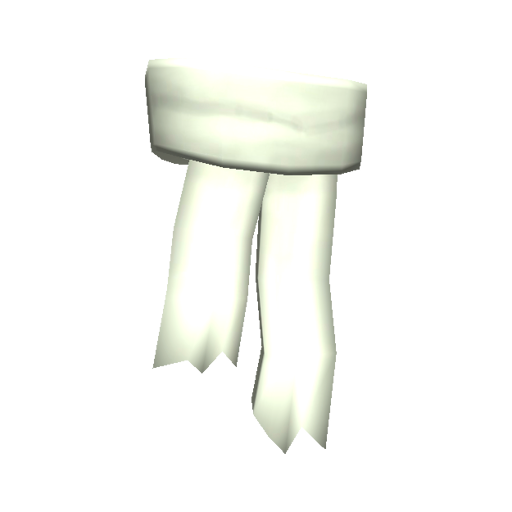Burly White Winter Scarf